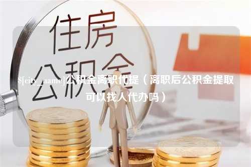 黔东公积金离职代提（离职后公积金提取可以找人代办吗）